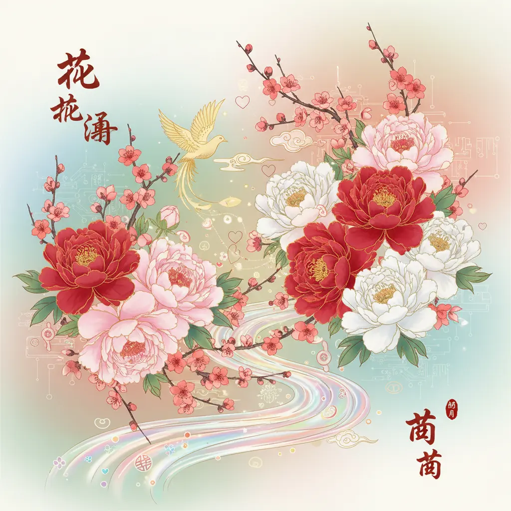 桃花運 - 牡丹