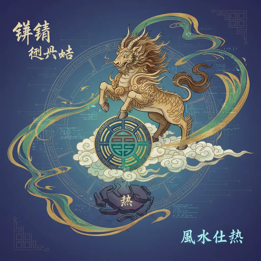 風水化煞 - 麒麟踩八卦