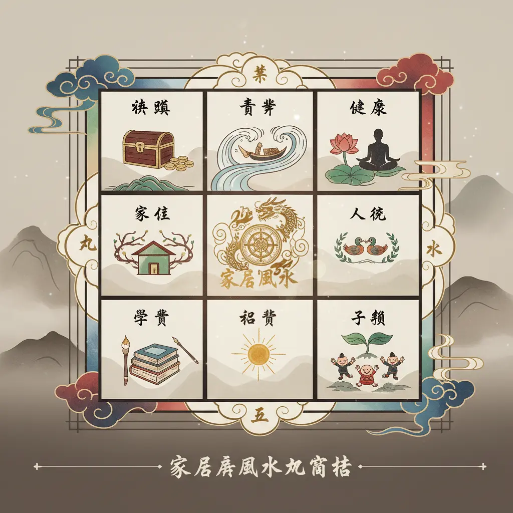 家居風水 - 家居風水九宮格