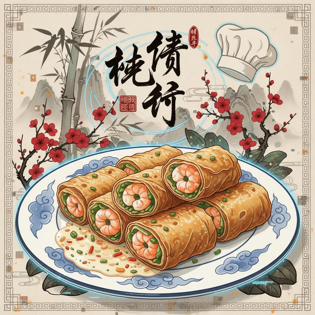 陳師傅 - 香煎鮮蝦腐皮卷