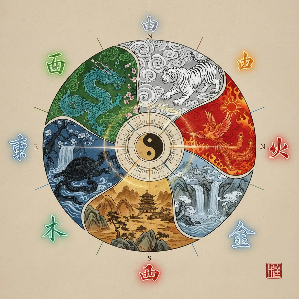 風水方位 - 五行