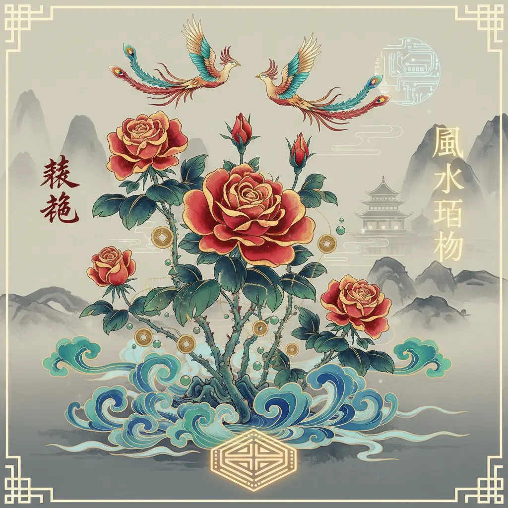風水植物 - 玫瑰