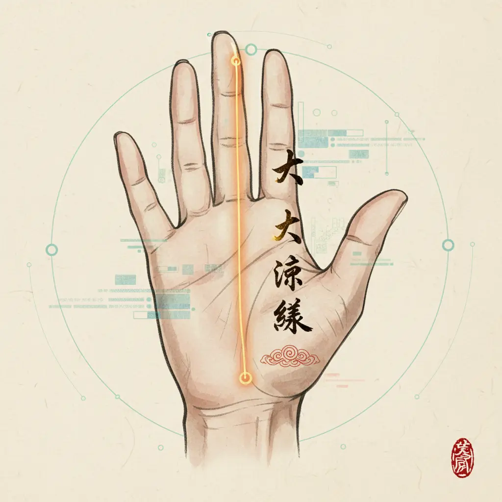 掌相 - 太陽線