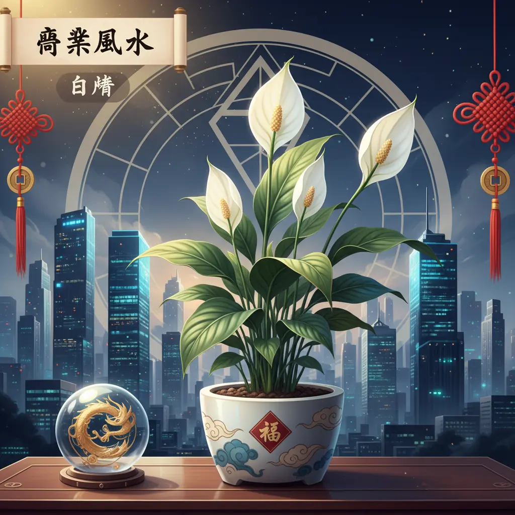 商業風水 - 白掌